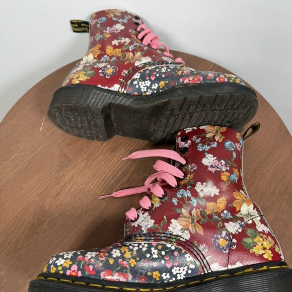 Dr. Martens 1460 Pascal Floral Clash Boots - Picture 3 of 7